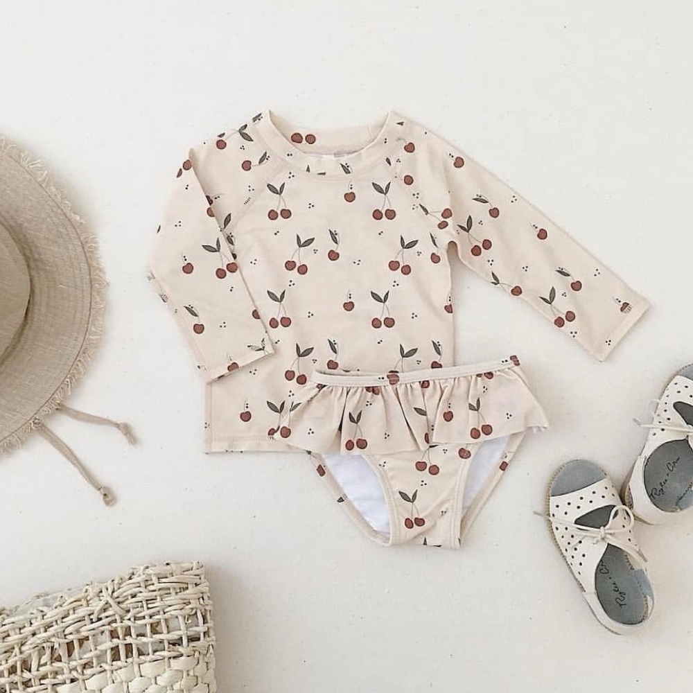 RYLEE + CRU - Cherry Two Piece Swim Suit